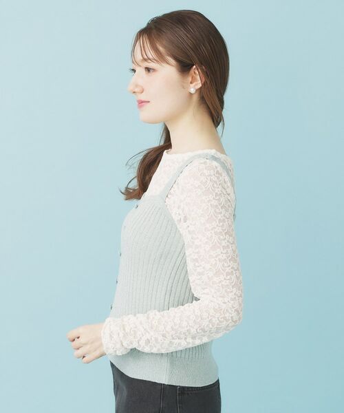 index / インデックス ニット・セーター | ミニモールラメビスチェキャミ/アンサンブル対応【洗濯機OK】 | 詳細20