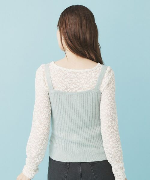 index / インデックス ニット・セーター | ミニモールラメビスチェキャミ/アンサンブル対応【洗濯機OK】 | 詳細21