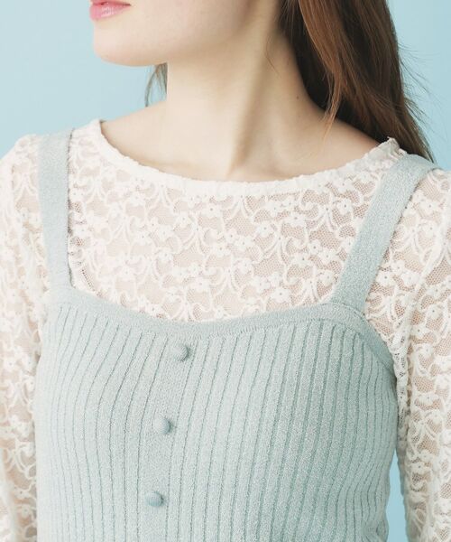 index / インデックス ニット・セーター | ミニモールラメビスチェキャミ/アンサンブル対応【洗濯機OK】 | 詳細22