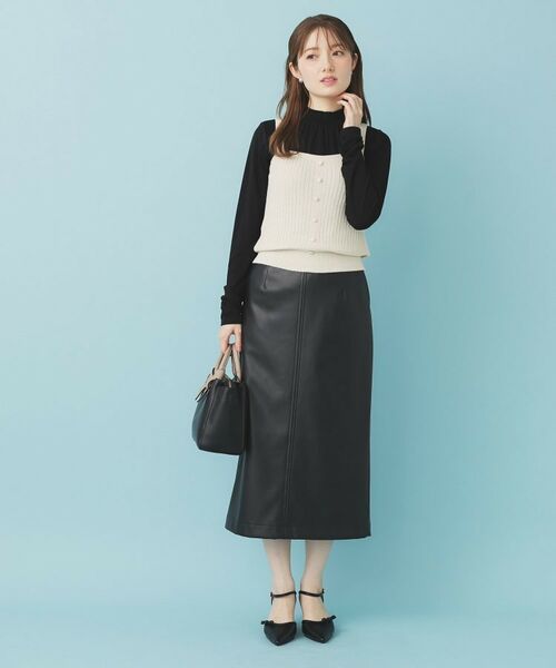 index / インデックス ニット・セーター | ミニモールラメビスチェキャミ/アンサンブル対応【洗濯機OK】 | 詳細3