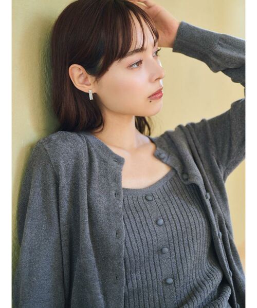 index / インデックス ニット・セーター | ミニモールラメビスチェキャミ/アンサンブル対応【洗濯機OK】 | 詳細7