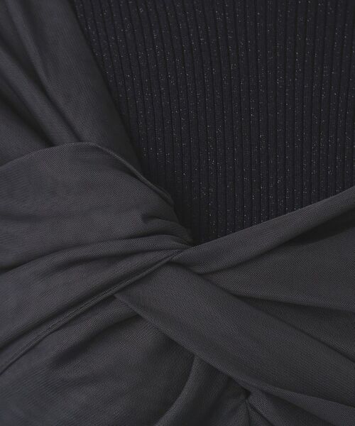 index / インデックス ニット・セーター | 《ツインセット》チュールキャミ×ラメリブニット【洗濯機OK】 | 詳細24