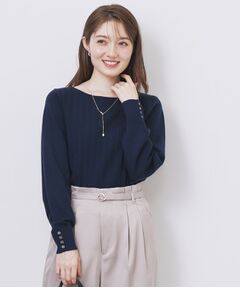 index / インデックス ニット・セーター | ボートネックケーブルニット【洗濯機OK/抗ピル】