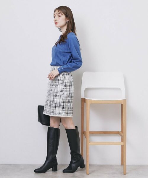 index / インデックス ニット・セーター | ボートネックケーブルニット【洗濯機OK/抗ピル】 | 詳細13