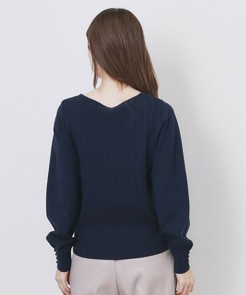 index / インデックス ニット・セーター | ボートネックケーブルニット【洗濯機OK/抗ピル】 | 詳細21