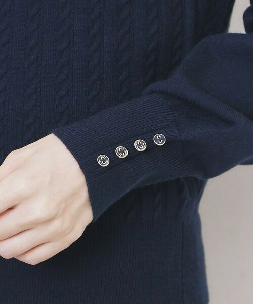 index / インデックス ニット・セーター | ボートネックケーブルニット【洗濯機OK/抗ピル】 | 詳細25