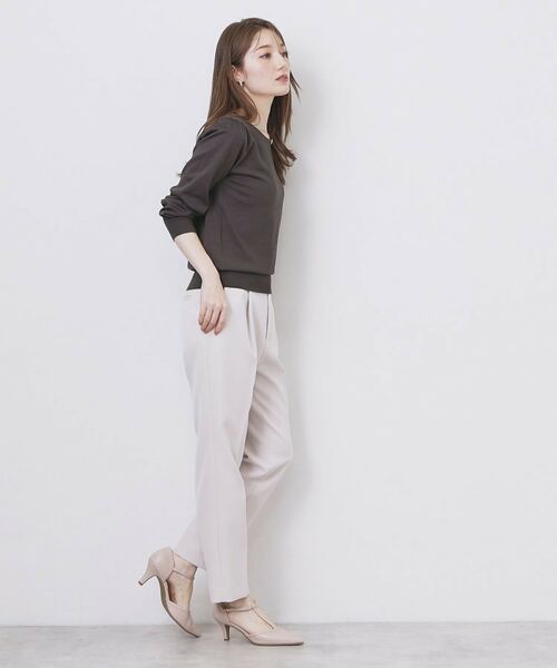 index / インデックス ニット・セーター | パール調パーツ付きクルーネックニット【洗濯機OK】《8col/XS～3L》 | 詳細12