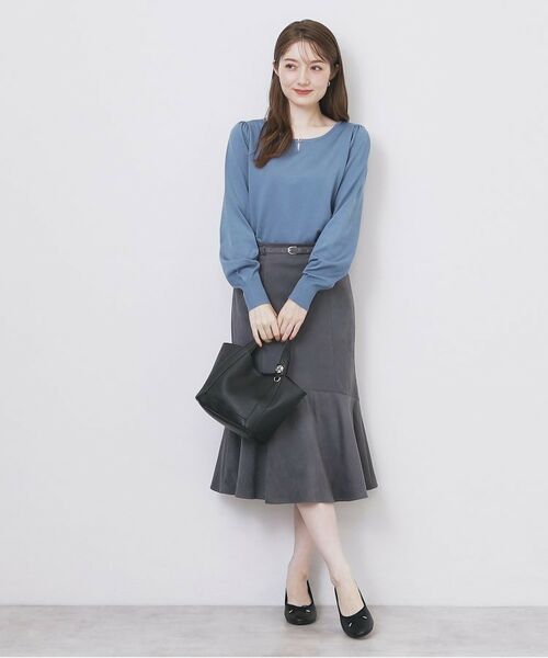 index / インデックス ニット・セーター | パール調パーツ付きクルーネックニット【洗濯機OK】《8col/XS～3L》 | 詳細23