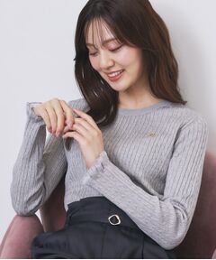 【確認用】薄手ニットセーター（インデックス・INDEX） 6色展開/XS-LLサイズ》ドライタッチ デザインスリーブニット