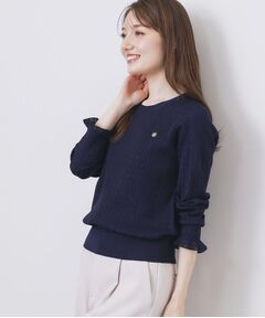 【確認用】薄手ニットセーター（インデックス・INDEX） 6色展開/XS-LLサイズ》ドライタッチ デザインスリーブニット