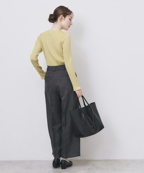 index / インデックス ニット・セーター | ゴールドプレート付きケーブルニット【洗濯機OK】 | 詳細11