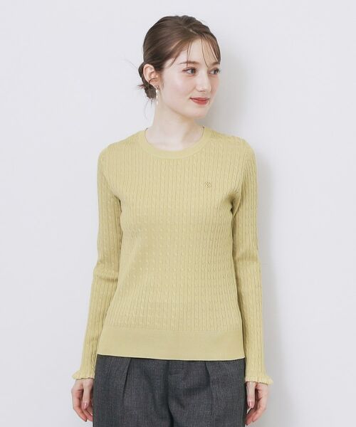 index / インデックス ニット・セーター | ゴールドプレート付きケーブルニット【洗濯機OK】 | 詳細17