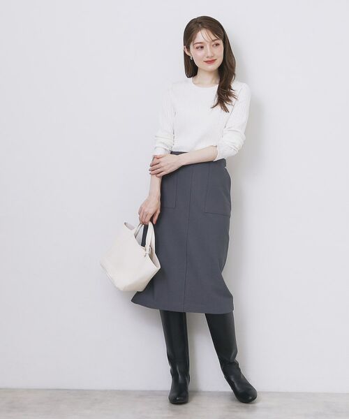 index / インデックス ニット・セーター | ゴールドプレート付きケーブルニット【洗濯機OK】 | 詳細2