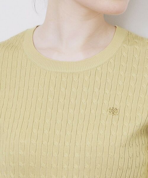 index / インデックス ニット・セーター | ゴールドプレート付きケーブルニット【洗濯機OK】 | 詳細20