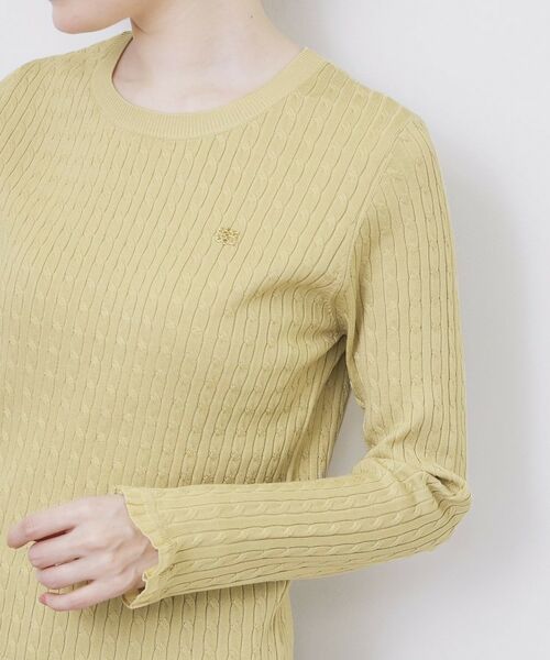 index / インデックス ニット・セーター | ゴールドプレート付きケーブルニット【洗濯機OK】 | 詳細21
