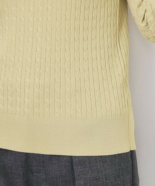 index / インデックス ニット・セーター | ゴールドプレート付きケーブルニット【洗濯機OK】 | 詳細22