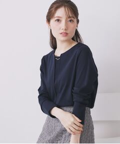 index / インデックス カットソー | フロントタックモチーフポンチトップス【洗濯機OK】