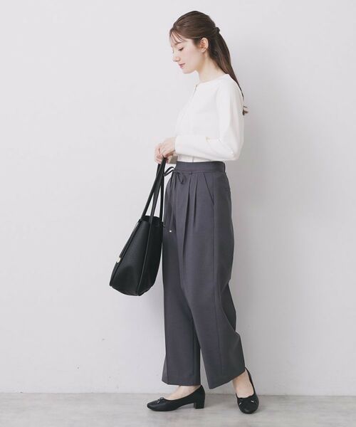 index / インデックス カットソー | フロントタックモチーフポンチトップス【洗濯機OK】 | 詳細3