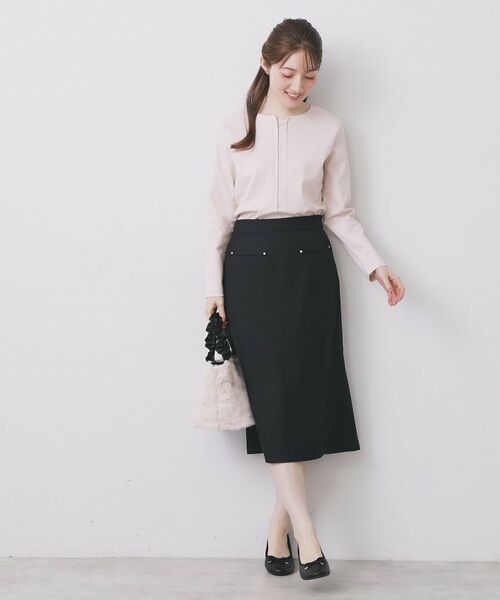 index / インデックス カットソー | フロントタックモチーフポンチトップス【洗濯機OK】 | 詳細6