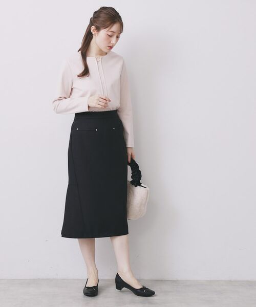 index / インデックス カットソー | フロントタックモチーフポンチトップス【洗濯機OK】 | 詳細7