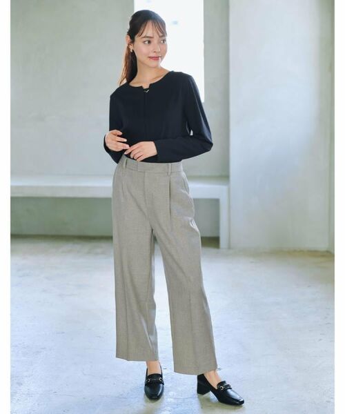 index / インデックス カットソー | フロントタックモチーフポンチトップス【洗濯機OK】 | 詳細9