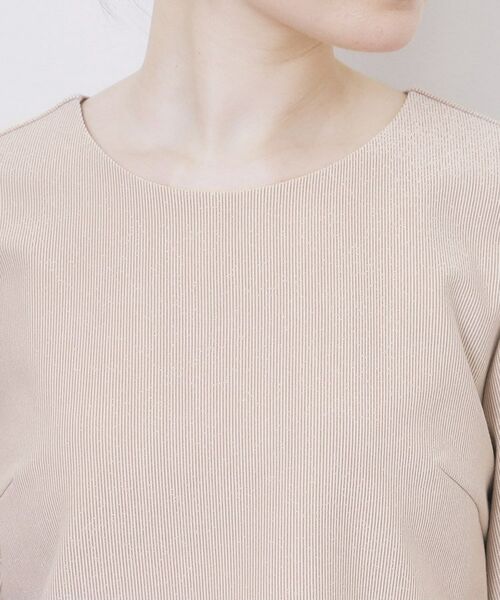 index / インデックス カットソー | ストレッチペプラムラメトップス【洗濯機OK/防シワ/抗ピル】《S~3L》 | 詳細16