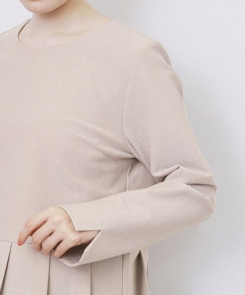 index / インデックス カットソー | ストレッチペプラムラメトップス【洗濯機OK/防シワ/抗ピル】《S~3L》 | 詳細17