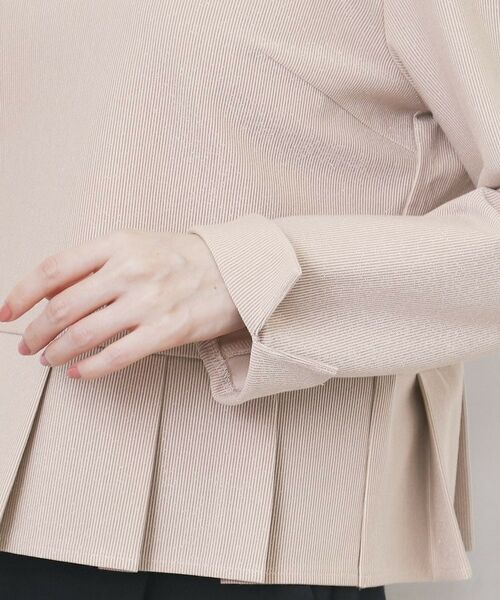 index / インデックス カットソー | ストレッチペプラムラメトップス【洗濯機OK/防シワ/抗ピル】《S~3L》 | 詳細19