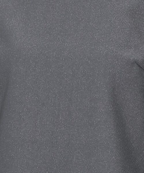 index / インデックス カットソー | ストレッチペプラムラメトップス【洗濯機OK/防シワ/抗ピル】《S~3L》 | 詳細4