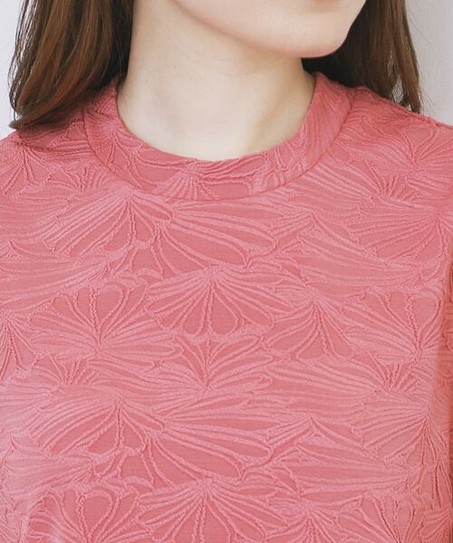 index / インデックス カットソー | フラワージャカードパフスリーブトップス【洗濯機OK】 | 詳細17