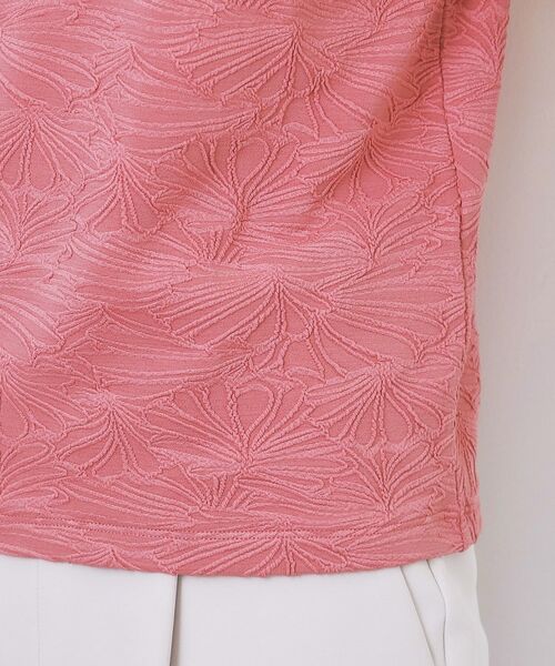 index / インデックス カットソー | フラワージャカードパフスリーブトップス【洗濯機OK】 | 詳細20