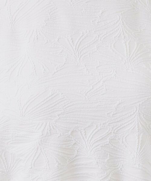 index / インデックス カットソー | フラワージャカードパフスリーブトップス【洗濯機OK】 | 詳細4