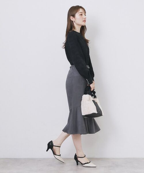 index / インデックス カットソー | フラワージャカードパフスリーブトップス【洗濯機OK】 | 詳細7