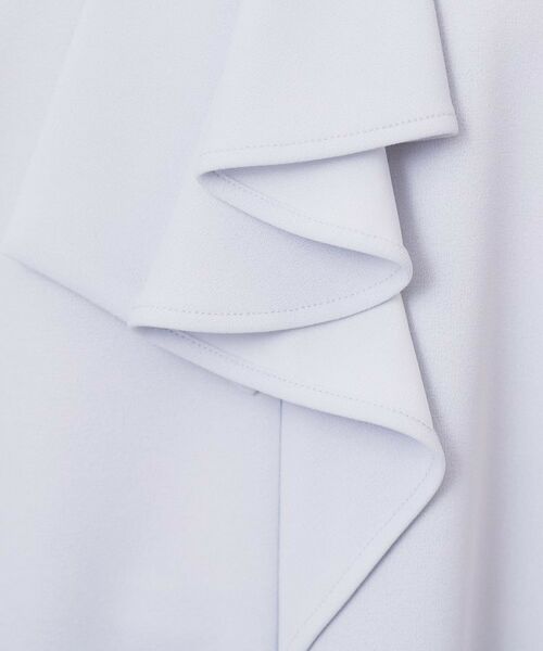 index / インデックス カットソー | ボウタイフリルトップス【洗濯機OK/ストレッチ/イージーアイロン/防シワ】《S~3L》 | 詳細11