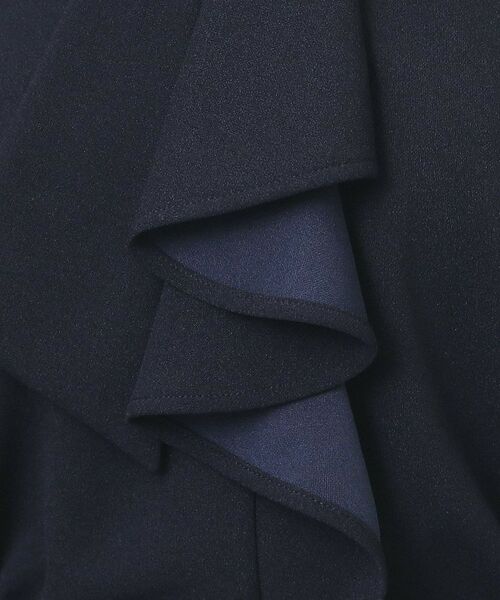 index / インデックス カットソー | ボウタイフリルトップス【洗濯機OK/ストレッチ/イージーアイロン/防シワ】《S~3L》 | 詳細15