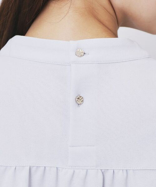 index / インデックス カットソー | ボウタイフリルトップス【洗濯機OK/ストレッチ/イージーアイロン/防シワ】《S~3L》 | 詳細26