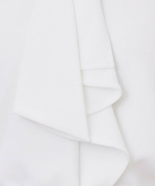 index / インデックス カットソー | ボウタイフリルトップス【洗濯機OK/ストレッチ/イージーアイロン/防シワ】《S~3L》 | 詳細7