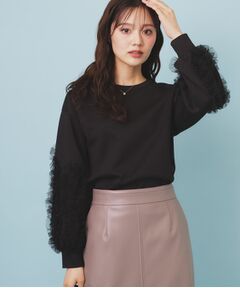 index / インデックス カットソー | フリルスリーブトップス【洗濯機OK】