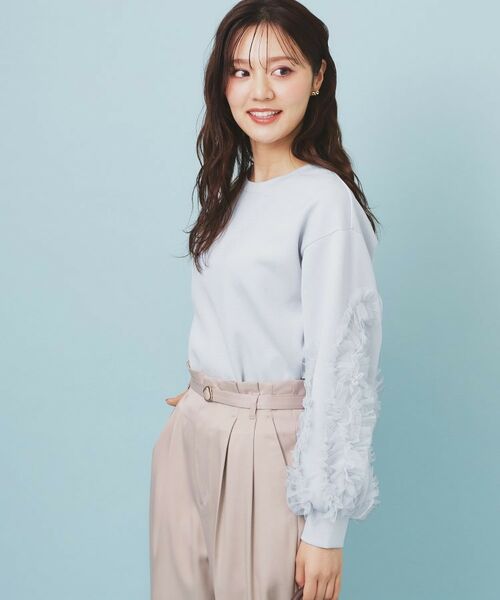 index / インデックス カットソー | フリルスリーブトップス【洗濯機OK】 | 詳細12