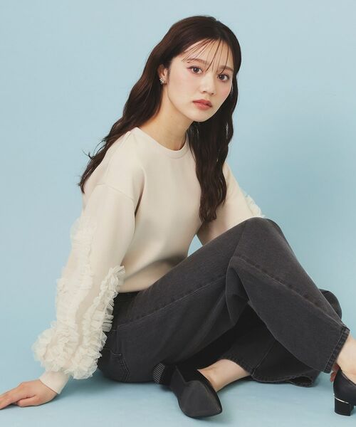 index / インデックス カットソー | フリルスリーブトップス【洗濯機OK】 | 詳細9