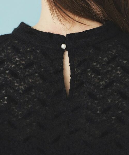 index / インデックス カットソー | フェザーレースハイネックキャンディトップス【洗濯機OK】 | 詳細13