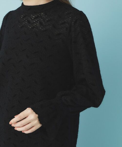 index / インデックス カットソー | フェザーレースハイネックキャンディトップス【洗濯機OK】 | 詳細14