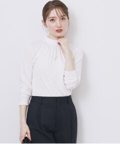 index / インデックス カットソー | シャーリングデザイントップス【洗濯機OK/吸湿発熱】