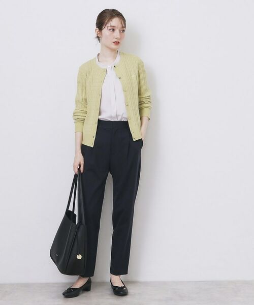 index / インデックス カーディガン・ボレロ | クルーネックケーブルカーディガン【洗濯機OK】 | 詳細10