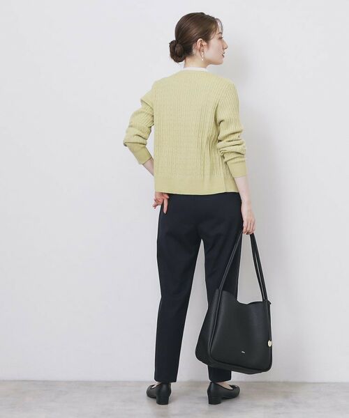 index / インデックス カーディガン・ボレロ | クルーネックケーブルカーディガン【洗濯機OK】 | 詳細11