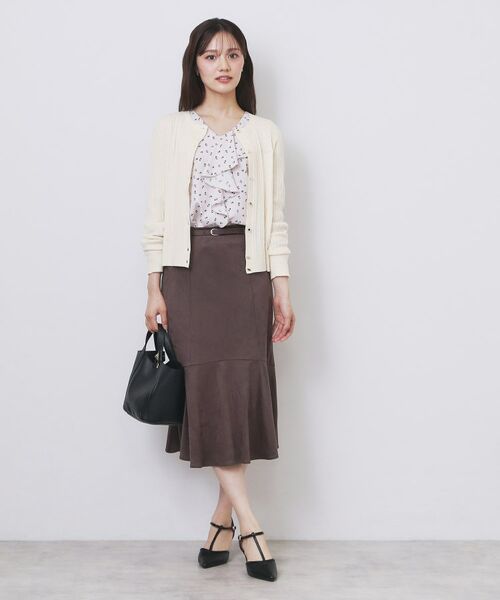 index / インデックス カーディガン・ボレロ | クルーネックケーブルカーディガン【洗濯機OK】 | 詳細2