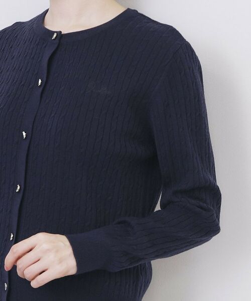index / インデックス カーディガン・ボレロ | クルーネックケーブルカーディガン【洗濯機OK】 | 詳細25