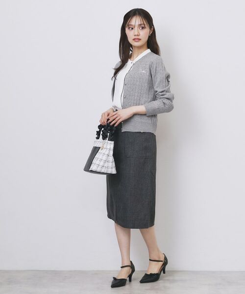 index / インデックス カーディガン・ボレロ | クルーネックケーブルカーディガン【洗濯機OK】 | 詳細7