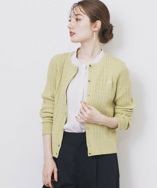 index / インデックス カーディガン・ボレロ | クルーネックケーブルカーディガン【洗濯機OK】 | 詳細9