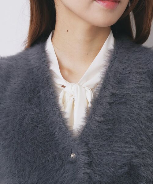 index / インデックス ベスト | 《andGIRL掲載》フェザーペプラムジレ【洗濯機OK/抗ピル】 | 詳細16